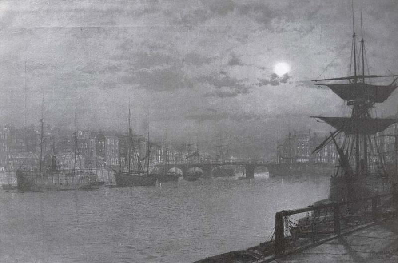 Atkinson Grimshaw Baiting the Lines,Whitby